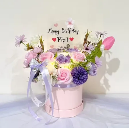 Bloom Box Akrilik Ucapan Ulang Tahun Tegal